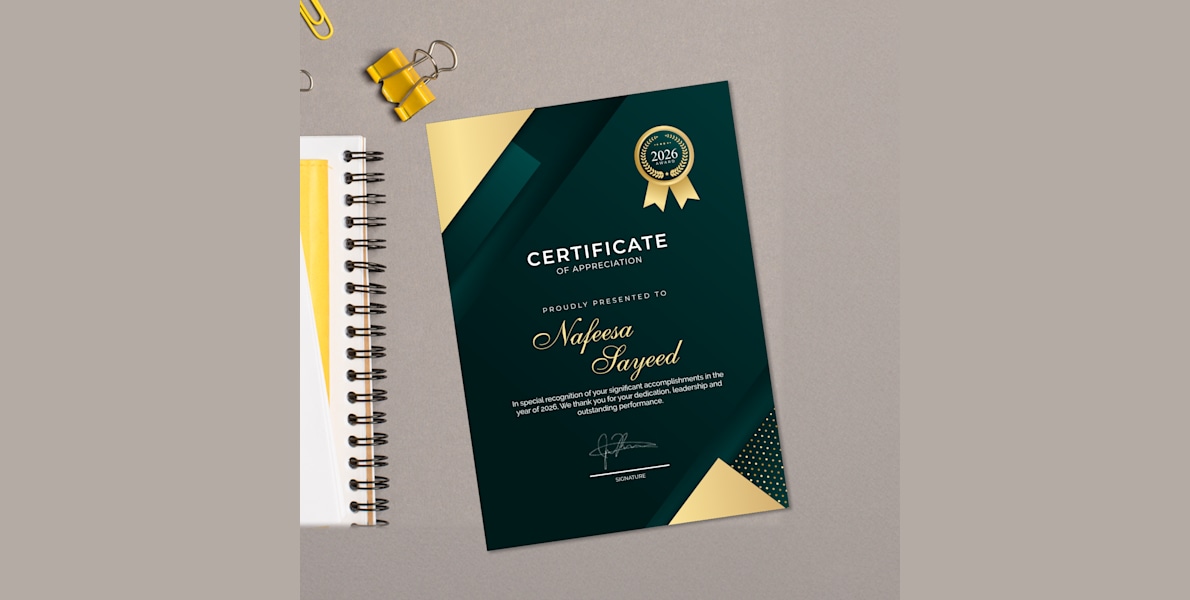 Custom Certificates Vistaprint